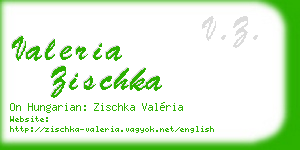 valeria zischka business card